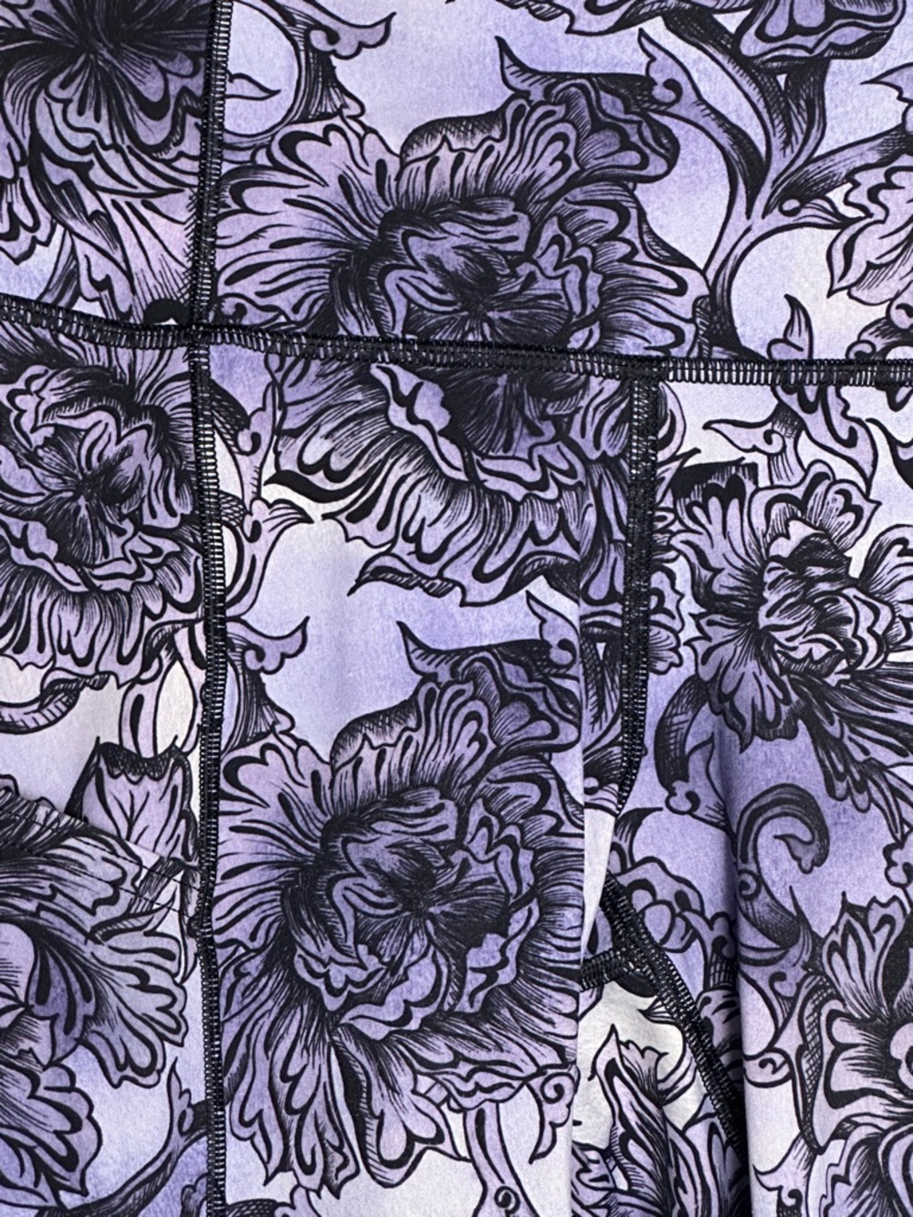 Lululemon Fast Free Crop II *Nulux 19" Hanakotoba Starlight Multi size 4 - Picture 4 of 11